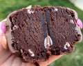Smartie Brownie Stuffed Double Chocolate Cookie