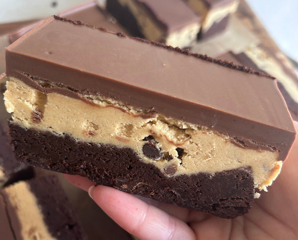 Cookie dough brownie