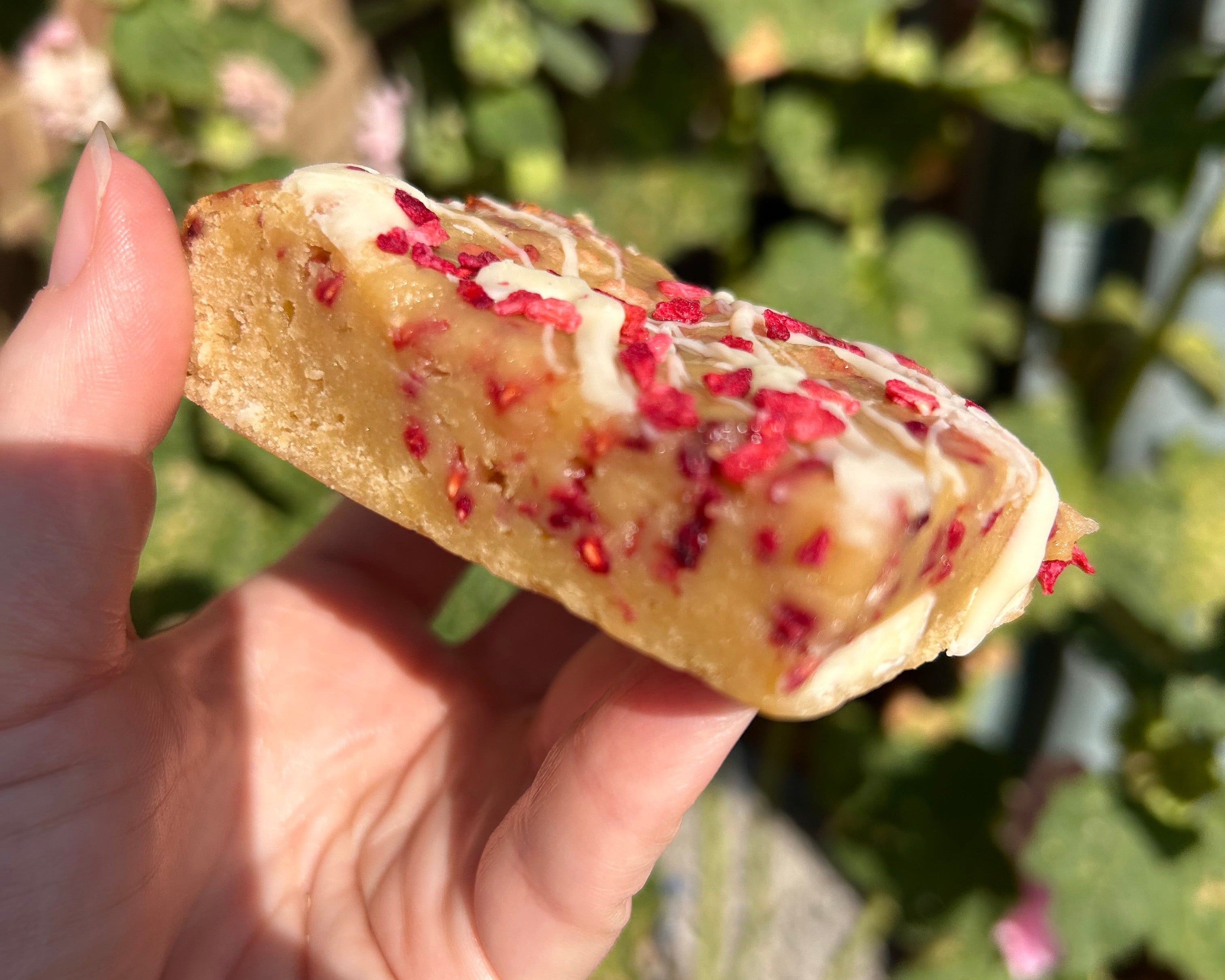 Lemon and Raspberry Blondie