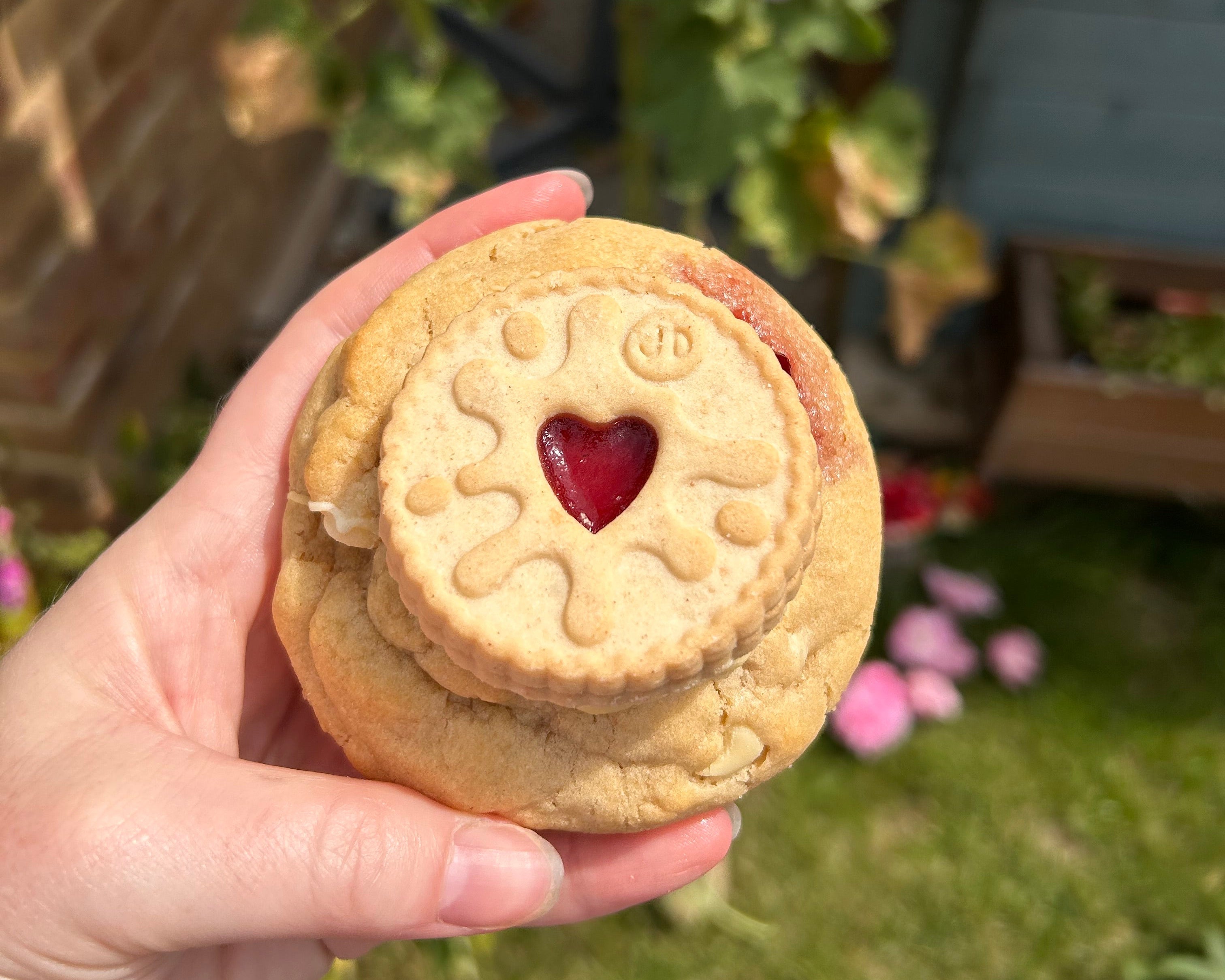 Jammie Dodger Loaded Cookie